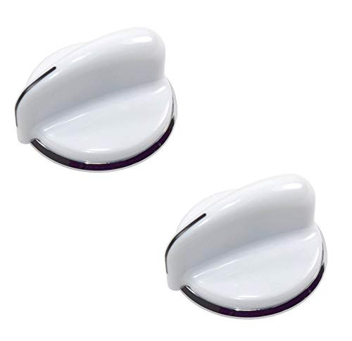 -2 Pack- EXPWH01X10060 GE Hotpoint Washer-Dryer Selector Knob Replaces WH01X10060 WE01X10142 WH01X10107 WE1M445 AP2044504 PS268450