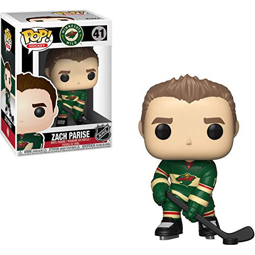 Funko Zach Parise -Minnesota Wild-- NHL x POP Hockey Vinyl Figure and 1 POP Compatible PET Plastic Graphical Protector Bundle -041 - 34336 - B- Funko Zach Parise -Minnesota Wild-- NHL x POP Hockey Vinyl Figure and 1 POP Compatible PET Plastic Graphical Protector Bundle -041 - 34336 - B-