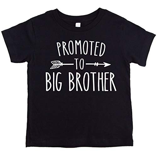 Promoted to Big Brother Arrow Sibling Reveal Announcement Shirt for Boys Big Brother Sibling Outfit Black Shirt Youth Large Promoted to Big Brother Arrow Sibling Reveal Announcement Shirt for Boys Big Brother Sibling Outfit Black Shirt Youth Large