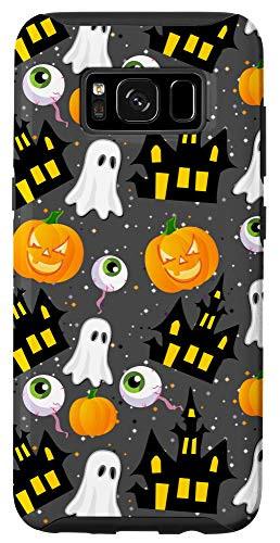 Galaxy S8 Cute Spooky Pumpkin Halloween Jack o Lantern Phone Case