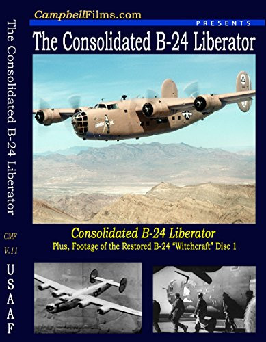 Air Force Consolidated B-24 Liberator WW2 Big Bomber old Films DVD