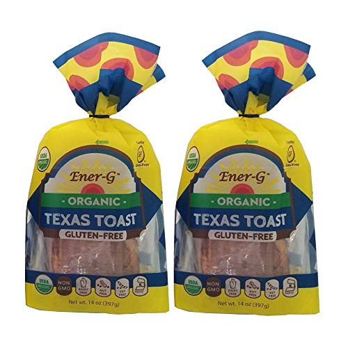 Texas Toast Gluten Free Bread by Ener-G  Organic Non-GMO Kosher Sliced Bread Loaf  Double Pack-14 oz- 9 Slice Loaf