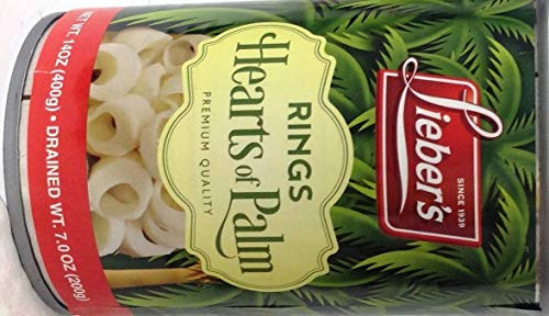 Lieber's Rings of Hearts of Palm 14oz Kosher For Passover - Pack of 3