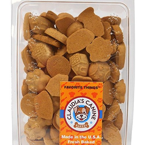 Claudia's Canine Gourmet Dog Treats - Clamshell Packaging -Favorite Things - 14 oz-