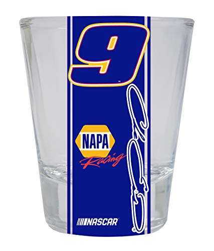 R and R Imports Officially Licensed NASCAR Chase Elliott 9 Shot Glass Round 2-Pack