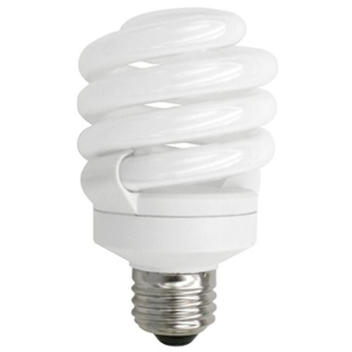 TCP 5801841k CFL Spring Lamp - 75 Watt Equivalent -only 18W used- Bright White -4100K- TruStart Spiral Light Bulb