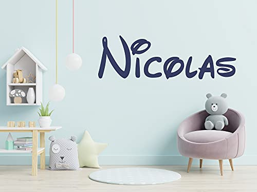 e-Graphic Design Inc Custom Name Series Wall Decal Nursery - Baby Boy Girl Decoration - Mural Wall Decal Sticker for Home Interior Decoration Car Laptop -AM- -Wide 30" x 10" Height-