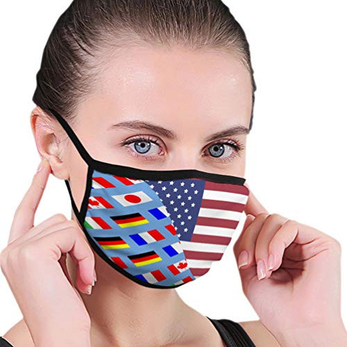 GIRDEAR Shield Anti Dust Pollution Face Mouth Guard Seamless Pattern Flag g Safety Covers