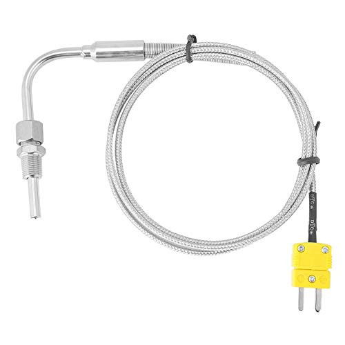 K Type Thermocouple?0-1250? EGT Thermocouple Exhaust Gas Temp Probe?1-8" NPT Thermocouple Temperature Sensors?for Exhaust Gas Temp Probe with Exposed Tip  and  Connector