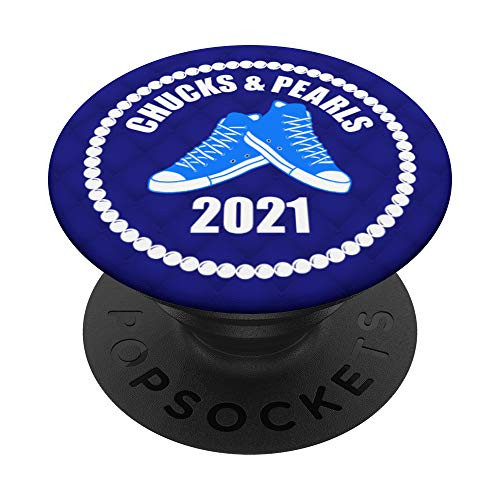Blue Chucks and Pearls 2021 MVP Funny Gift PopSockets PopGrip- Swappable Grip for Phones  and  Tablets