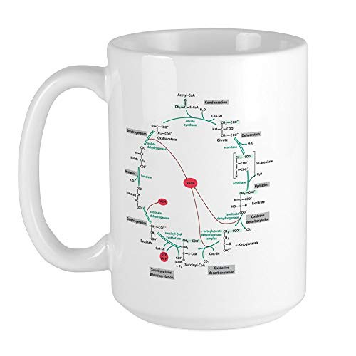 CafePress Kreb's Cycle Large Mug Coffee Mug Large 15 oz. White Coffee Cup