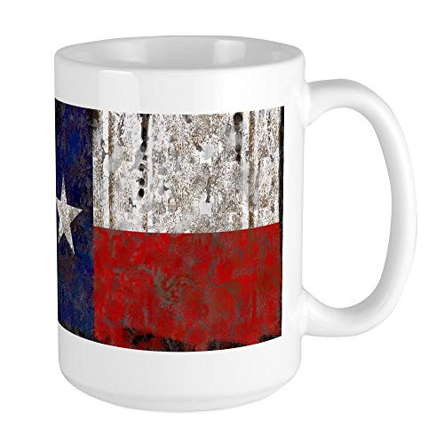 CafePress Texas Retro State Flag Large Mug Coffee Mug Large 15 oz. White Coffee Cup