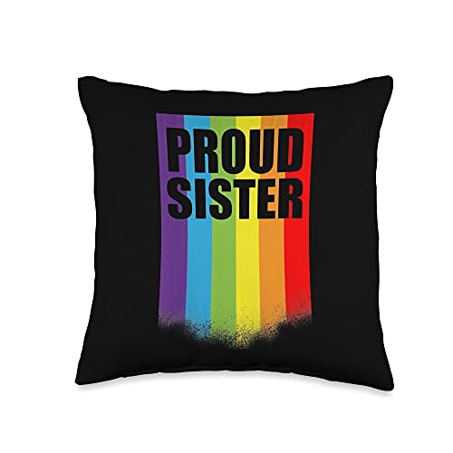 Gay Designs Proud Ally LGBT-Q Gifts Proud Sister LGBT-Q Gay Pride Ally Rainbow Flag Throw Pillow 16x16 Multicolor Gay Designs Proud Ally LGBT-Q Gifts Proud Sister LGBT-Q Gay Pride Ally Rainbow Flag Throw Pillow 16x16 Multicolor
