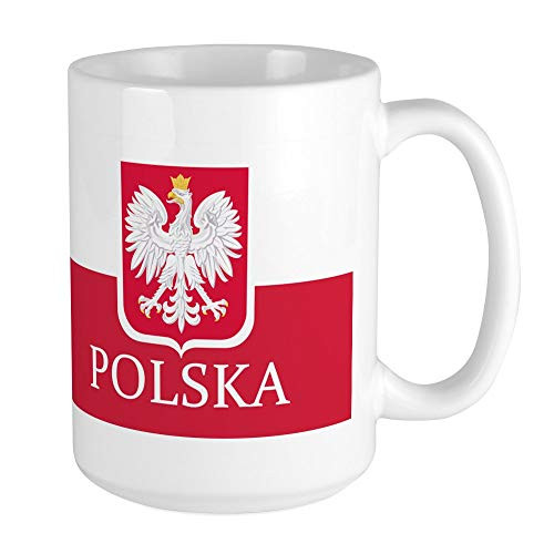 CafePress Polska Polish Flag Mugs Coffee Mug Large 15 oz. White Coffee Cup