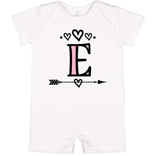 inktastic Letter E Monogram Tribal Arrow Infant Romper 18 Months White 34352