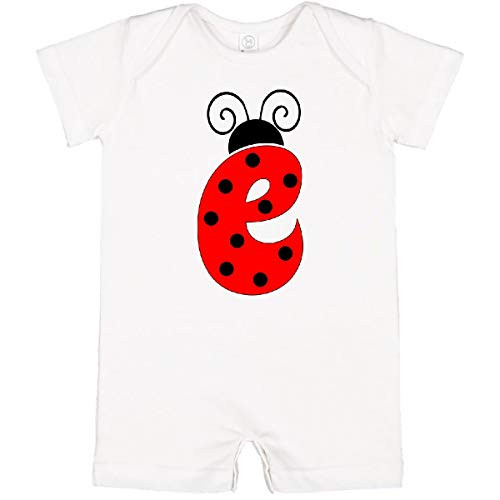 inktastic Lowercase Ladybug Letter E Infant Romper 6 Months White 3cbe0