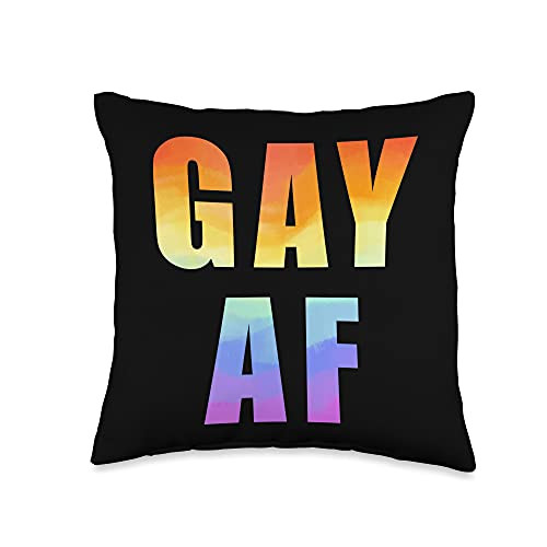 Gay Designs Proud Ally LGBT-Q Gifts AF LGBT-Q Gay Pride Qoute Rainbow Flag Proud Ally Throw Pillow 16x16 Multicolor Gay Designs Proud Ally LGBT-Q Gifts AF LGBT-Q Gay Pride Qoute Rainbow Flag Proud Ally Throw Pillow 16x16 Multicolor