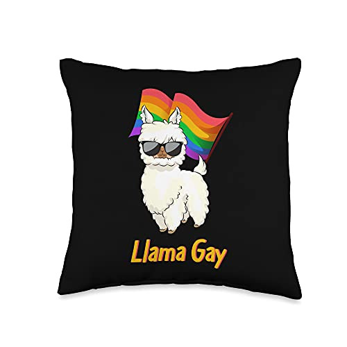 Gay Designs Proud Ally LGBT-Q Gifts Llama Gay LGBT-Q Funny Alpaca Proud Ally Rainbow Pride Flag Throw Pillow 16x16 Multicolor Gay Designs Proud Ally LGBT-Q Gifts Llama Gay LGBT-Q Funny Alpaca Proud Ally Rainbow Pride Flag Throw Pillow 16x16 Multicolor