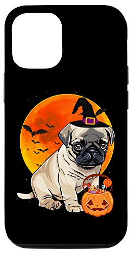 iPhone 12-12 Pro Dog Halloween Pug Jack O Lantern Pumpkin Case