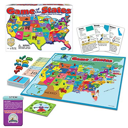 Winning Moves Games Game of The States, Can You Sell The Most from Coast to Coast? Game Board Game
