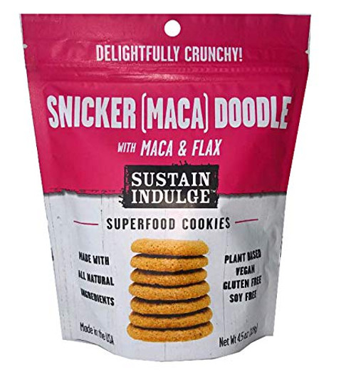 Sustainable Indulgence - Gluten Free Vegan Cookies with Superfoods Snickerdoodle -Pack of 3- Sustainable Indulgence - Gluten Free Vegan Cookies with Superfoods Snickerdoodle -Pack of 3-