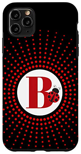 iPhone 11 Pro Max Ladybug Monogram Letter B Case