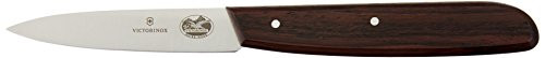 Victorinox 3.25 Inch Rosewood Paring Knife with Straight Edge, Spear Point, Large Handle