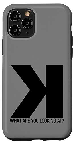 iPhone 11 Pro Baseball Softball Pitcher Strikeout Looking At Backwards K Case