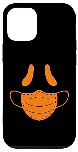 iPhone 12-12 Pro Halloween Jack O Lantern Pumpkin with Mask Halloween Costume Case