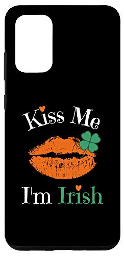 Galaxy S20 plus Kiss Me I'm Irish Cute Clover-Lips Funny Saint-Patricks Day Case
