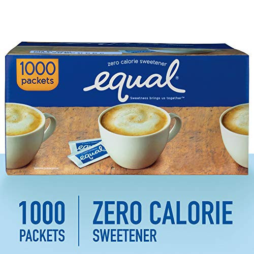 Equal Sugar Substitute Zero Calorie Sugar Alternative Sweetener Packets, 1000Count