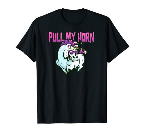 Pull MY Horn Funny Unicorn Fart Lover Farting Pull My Finger T-Shirt