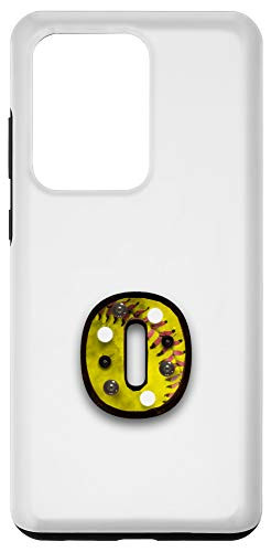 Galaxy S20 Ultra Softball Vintage Player Letter Initial-O Monogram Marquee-O Case