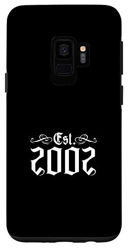 Galaxy S9 Born 2002 Gift Cool 18th birthday Tattoo Fan 18 year old Case