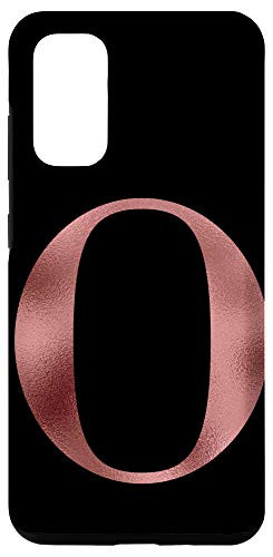 Galaxy S20 Monogram For First Name Initial O Rose Colored Case