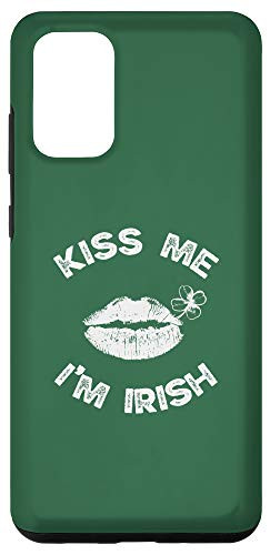 Galaxy S20 plus Kiss Me I'm Irish Shamrock-Green Funny Saint-Patricks Day Case