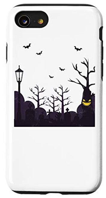 iPhone SE -2020- - 7 - 8 Halloween Nights Spooky Jack O Lantern Pumpkin Face Funny Case