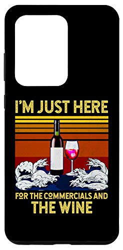 Galaxy S20 Ultra Football Gifts For Women I'm Just Here For The Commercials Case