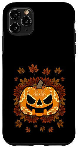 iPhone 11 Pro Max Spooky Halloween Pumpkin Aesthetic Jack O Lantern Case