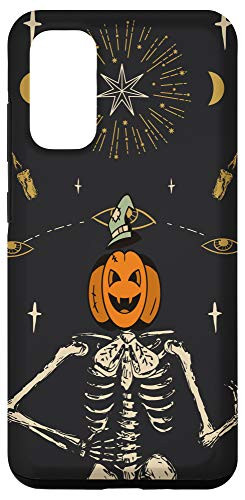 Galaxy S20 Funny Skeleton Jack-O-Lantern Head Pumpkin Halloween Gift Case
