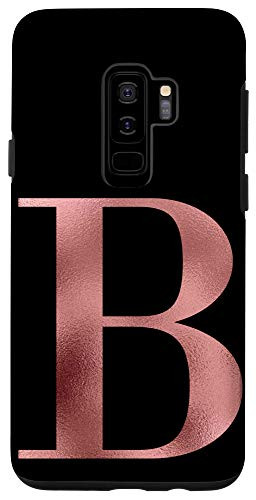 Galaxy S9 plus Monogram For First Name Initial B Rose Case