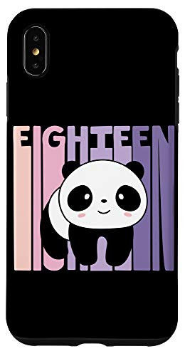 iPhone XS Max 18 Year Old Cute Panda Birthday Girl 18th B-day Case