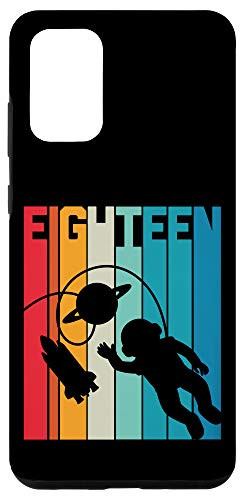Galaxy S20 plus 18 Years Old Birthday Retro Boy Astronaut Space 18th B-Day Case