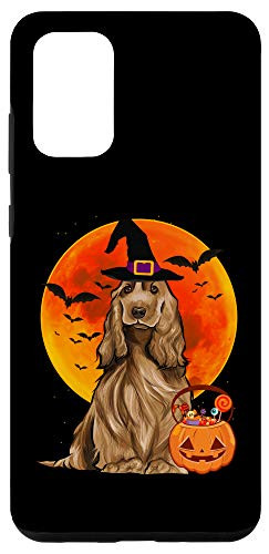 Galaxy S20 plus Dog Halloween English Cocker Spaniel Jack O Lantern Pumpkin Case
