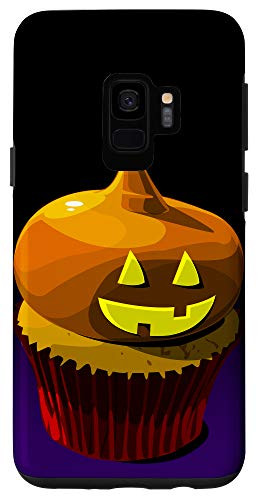 Galaxy S9 Halloween Jack O Lantern Cupcake Case