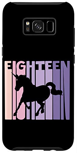 Galaxy S8 plus 18 Year Old Cute Unicorn Theme Birthday Girl 18th B-day Case