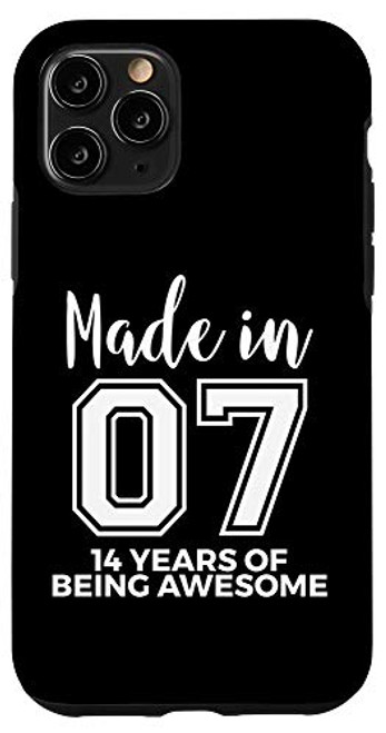 iPhone 11 Pro 14th Birthday Born In 2007 Awesome 14 Year Old Case iPhone 11 Pro 14th Birthday Born In 2007 Awesome 14 Year Old Case