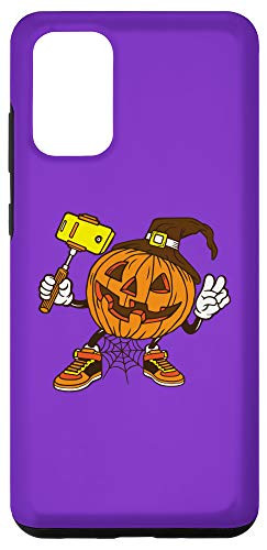 Galaxy S20 plus Halloween Pumpkin Jack O' Lantern Social Media Hipster Case