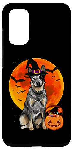 Galaxy S20 Dog Halloween Australian Cattle Dog Jack O Lantern Pumpkin Case