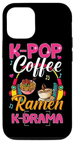 iPhone 12-12 Pro K-Pop Coffee Ramen K-Drama Music Korean TV Gift Case